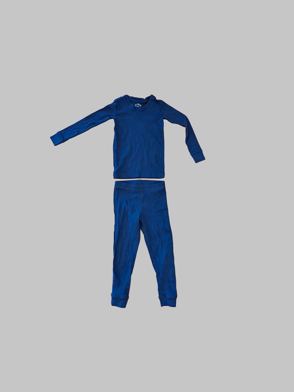 Primary Kids Organic Cotton Pajama Set Cobalt Blue Size 2-3